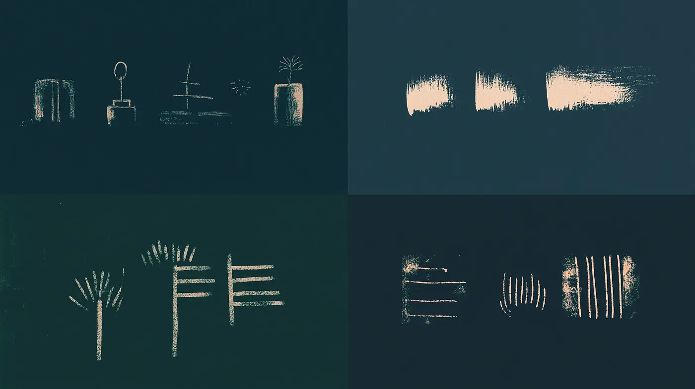 Chiaroscuro Silhouette Expressions in Monochrome Green - Midjourney sref style