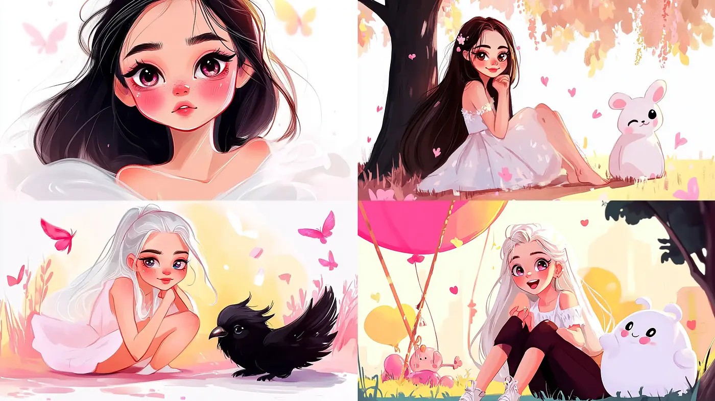 Enchanting Pastel Dreamscape in Whimsical Anime Style - Midjourney sref style
