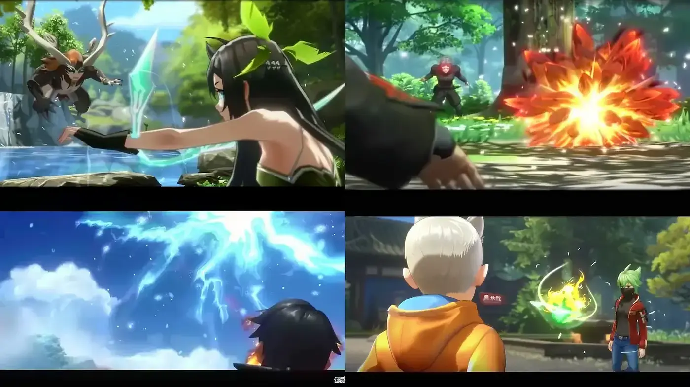 Vibrant and dynamic anime-style visuals with a magical essence - Midjourney sref style