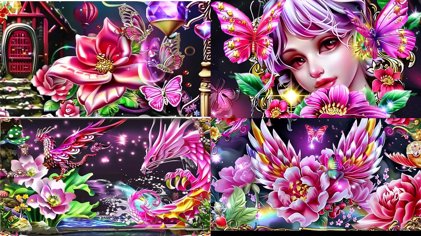 Fantastical Fluorescence: Luminous Botanical Dreamscapes - Midjourney sref style