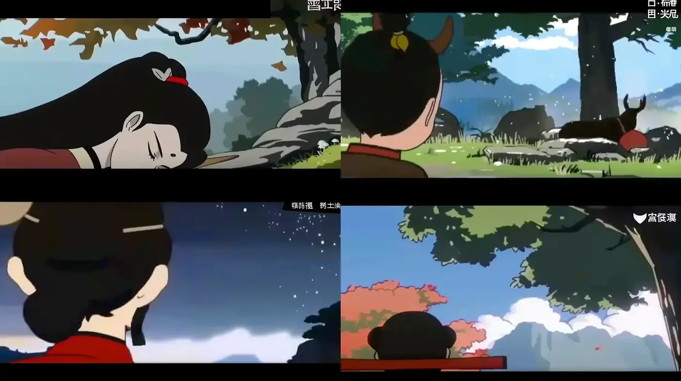 Whimsical Animation with Serene Natural Landscapes - Midjourney sref style