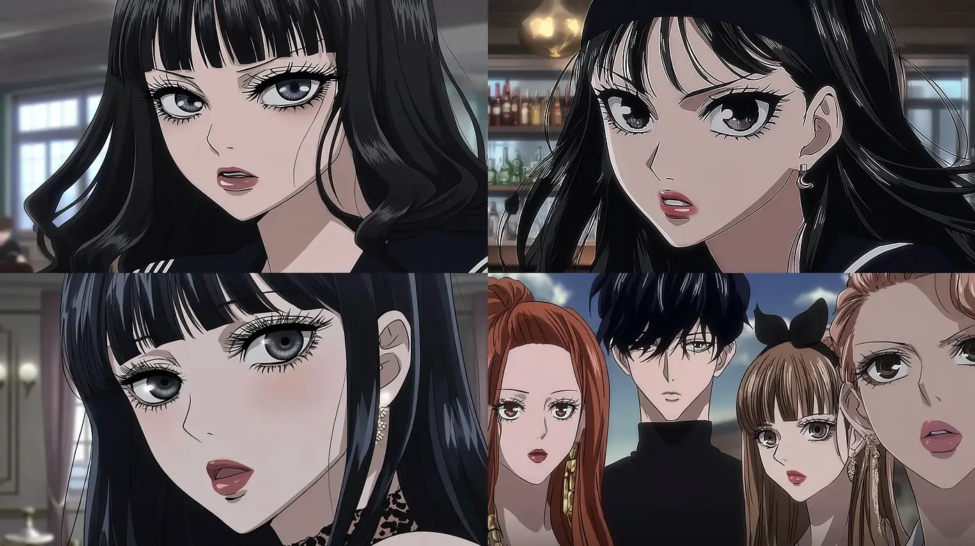 Stylized Dramatic Portraits with Fashion Influence - Midjourney sref style