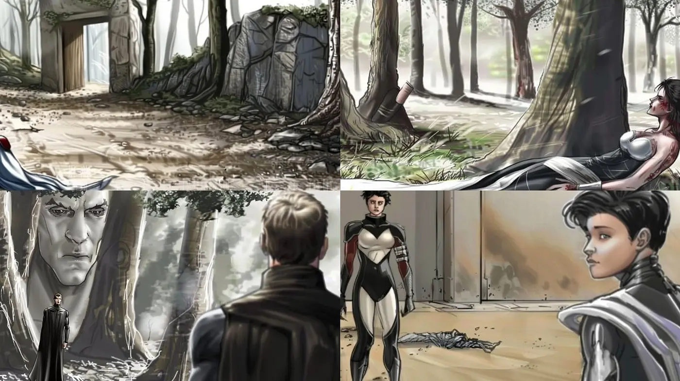 Ethereal Graphite Sketches with Muted Hues and Dreamy Atmosphere - Midjourney sref style
