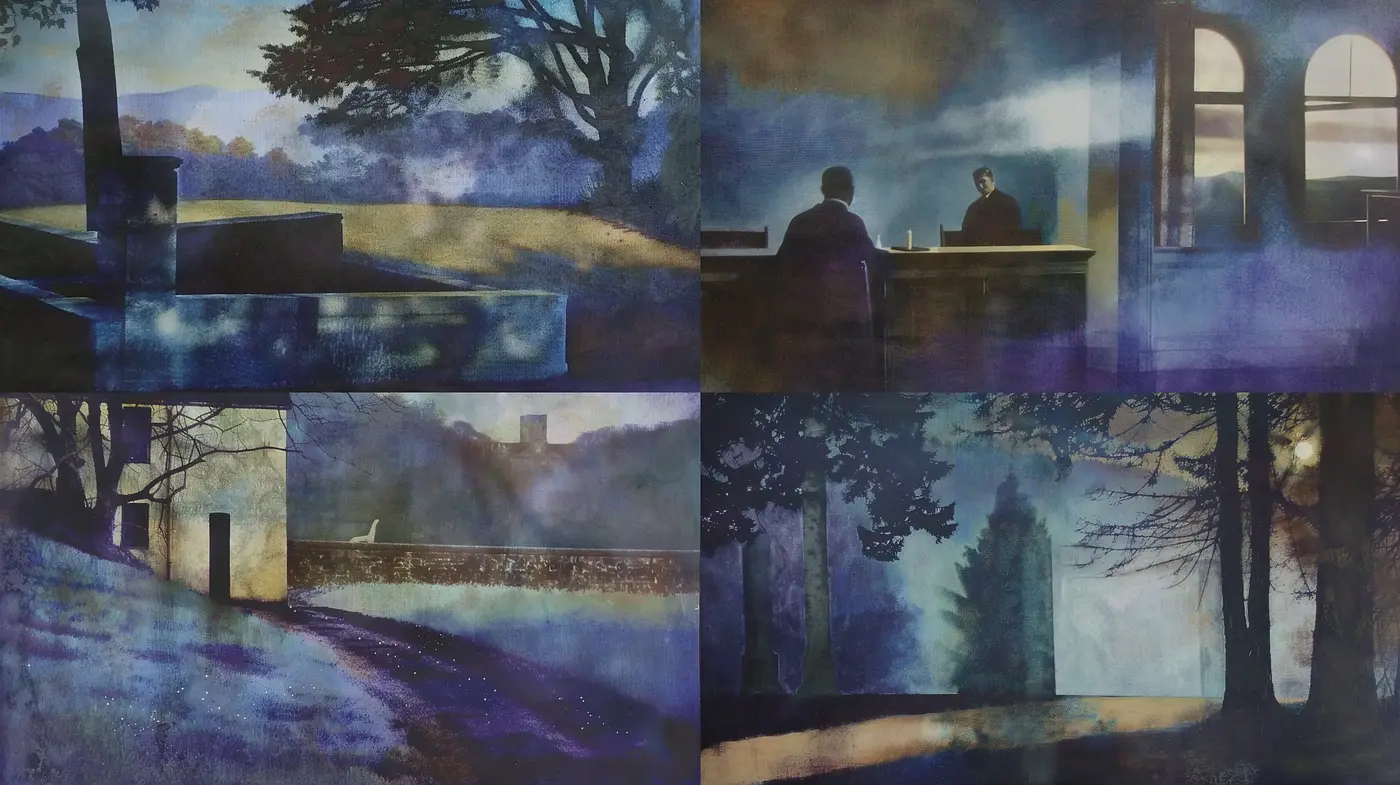 Ethereal Midnight Hues: A Dreamlike Fusion of Blue and Twilight - Midjourney sref style