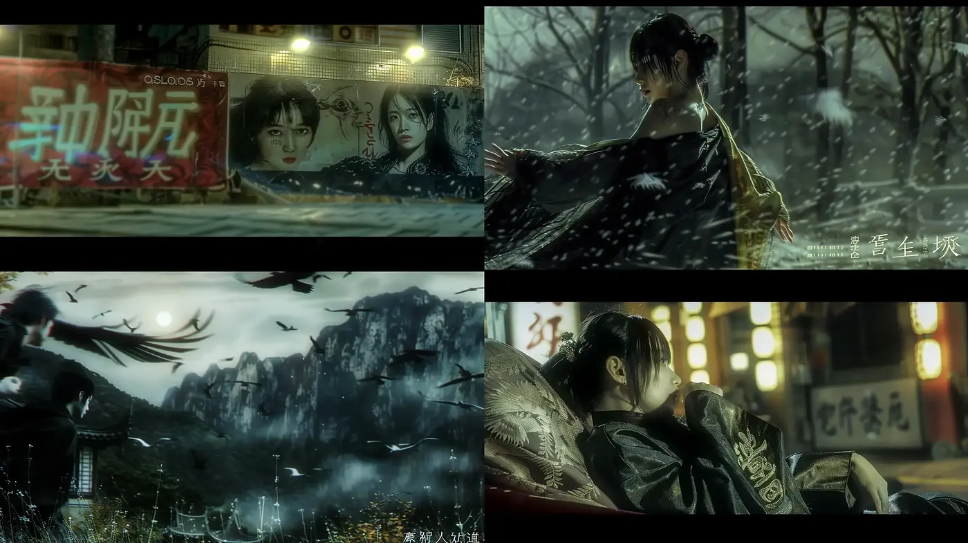Cinematic Noir East Asian Inspired Visuals - Midjourney sref style