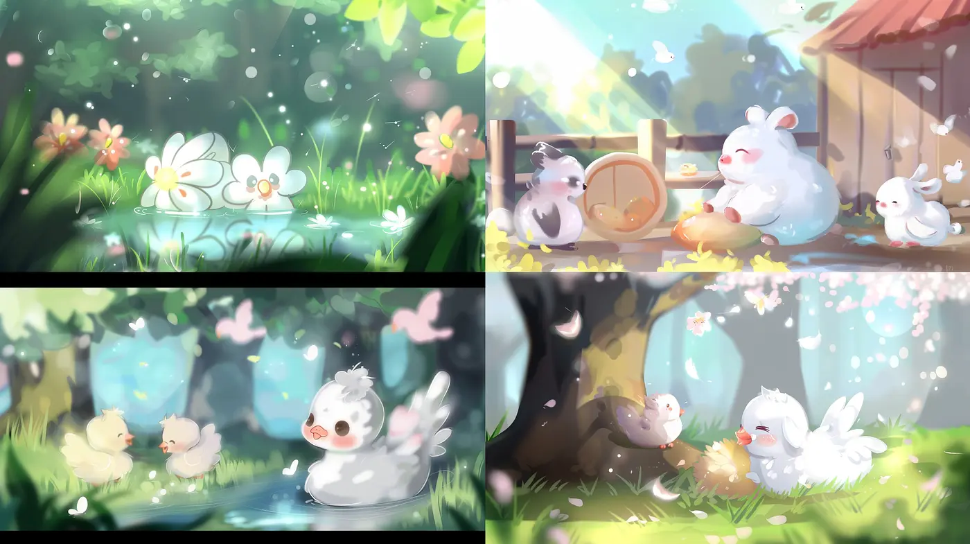 Luminous Whimsy: A Bright and Enchanted Pastel Dreamscape - Midjourney sref style