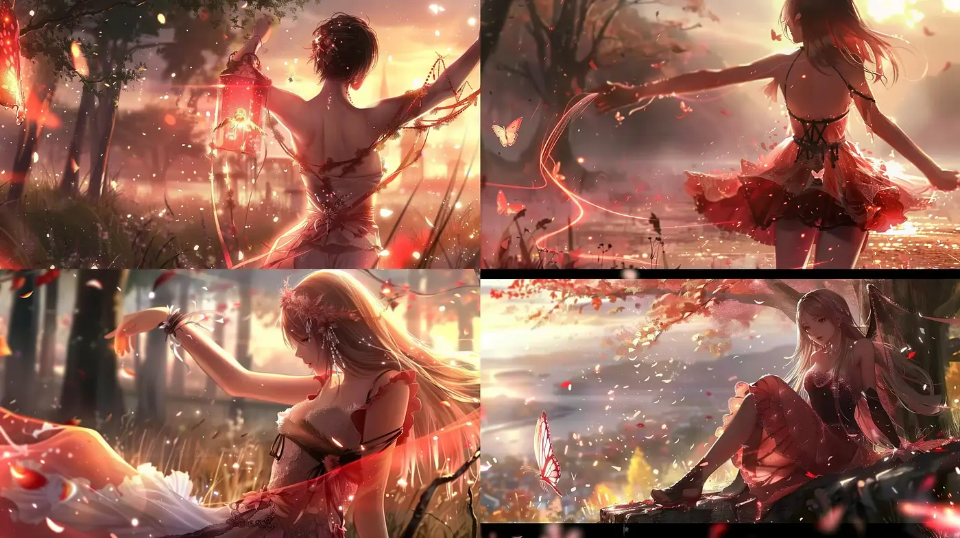 Ethereal Sunlit Dreamscape: A Warm, Radiant Artistic Vision - Midjourney sref style