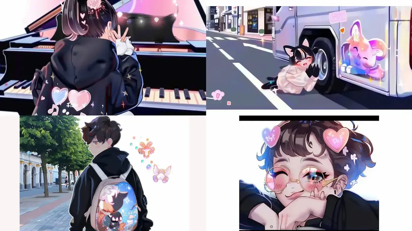 Whimsical Anime-Inspired Illustrations with Soft Visual Aesthetic - Midjourney sref style