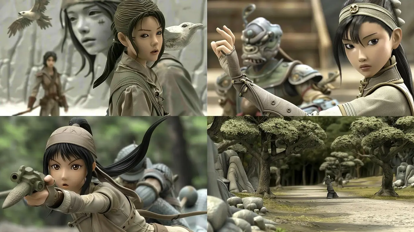 Muted Earthy Tones in Serene Animated Fantasy - Midjourney sref style
