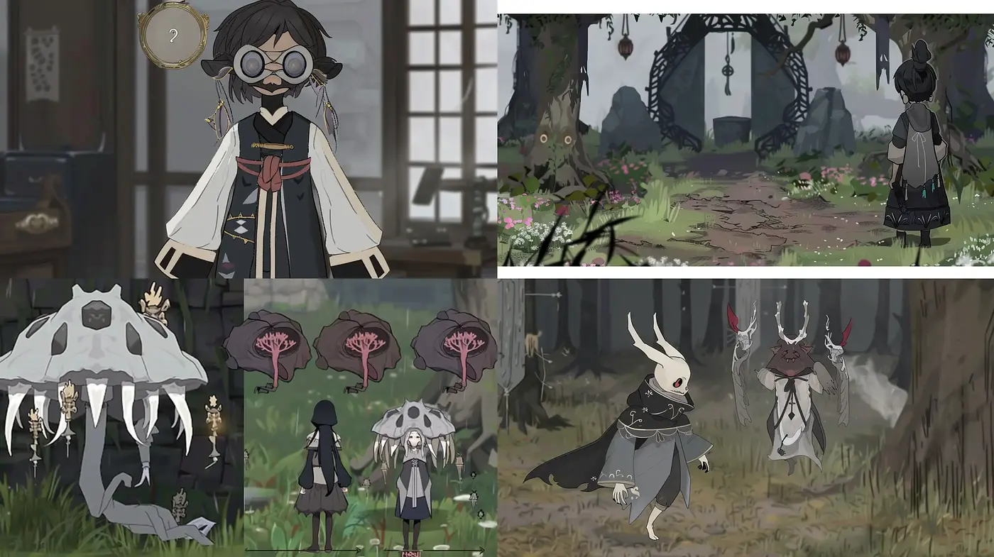 Enigmatic and Consistent Anime-inspired World of Fantasy and Myth - Midjourney sref style