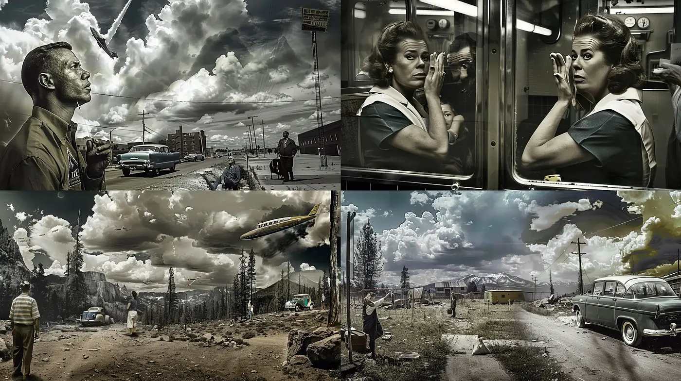 Cinematic Time Capsule: Homage to a Bygone Era of American Realism - Midjourney sref style