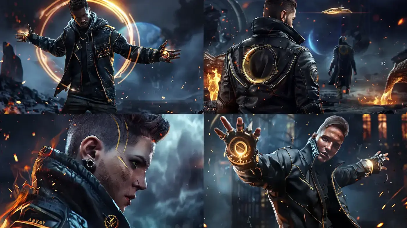 Futuristic and Dynamic Dark Fantasy with Cinematic Influences - Midjourney sref style