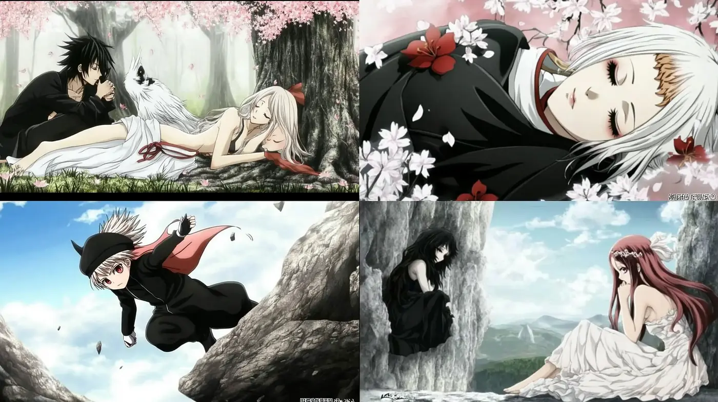 Ethereal Anime Elegance with a Melancholic Palette - Midjourney sref style