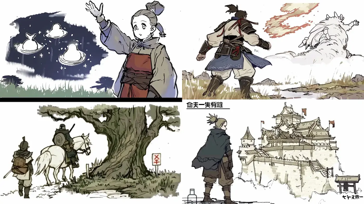 Dynamic and Expressive Illustrations Capturing a Cultural Narrative - Midjourney sref style