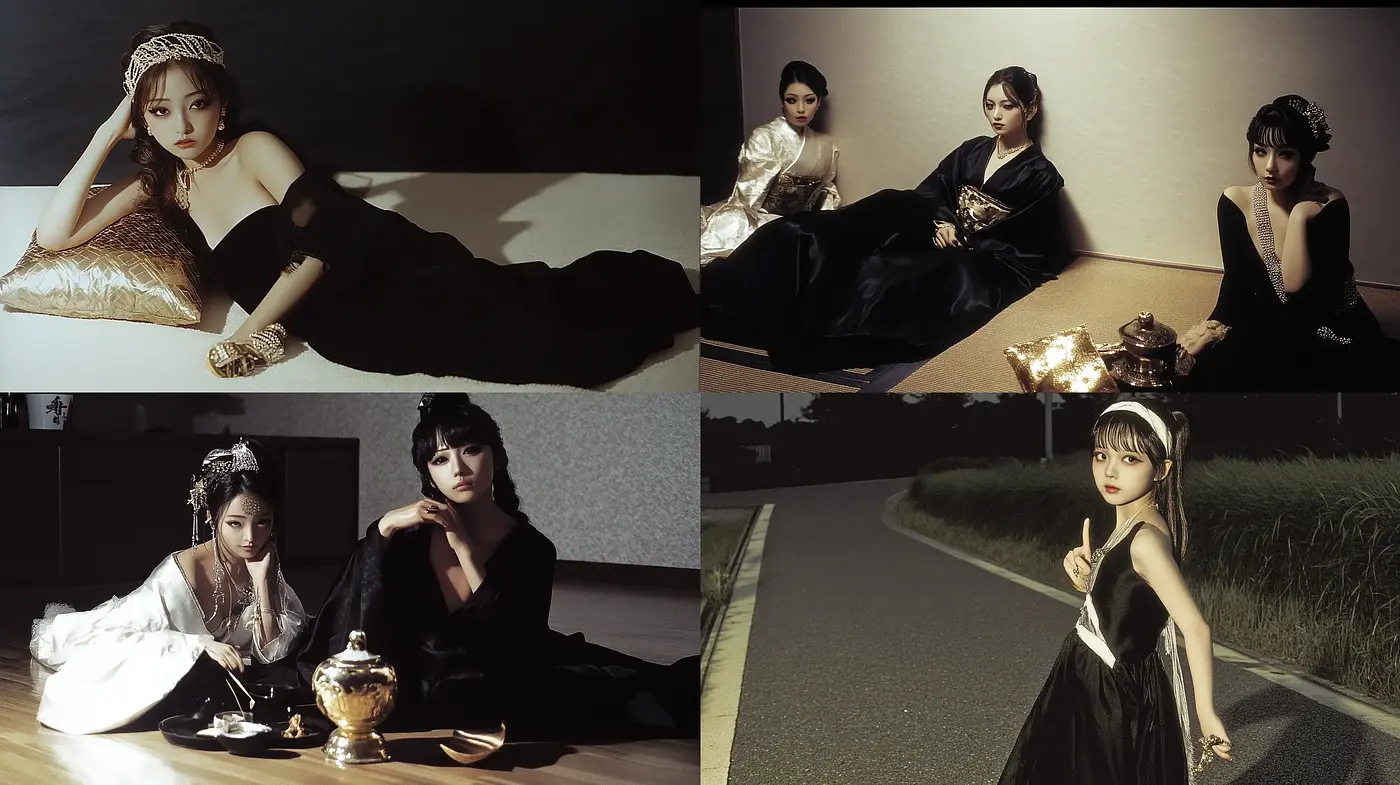 Elegantly Cinematic Noir-Inspired Portraiture - Midjourney sref style