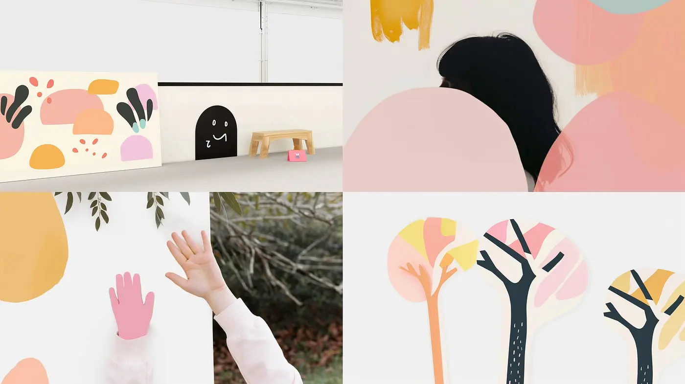 Modern Simplistic Elegance with a Playful Twist - Midjourney sref style