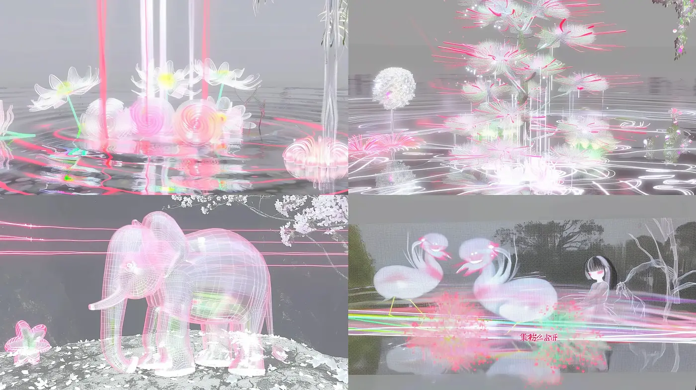 Ethereal Neon Digital Dreamscape - Midjourney sref style