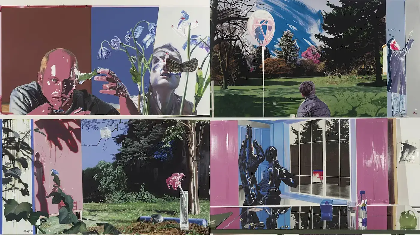 Contemporary Graphic Narratives with Surrealist Overtones - Midjourney sref style