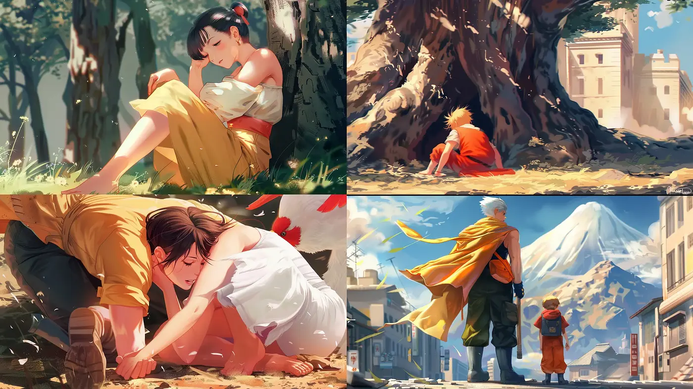 Ethereal Light in Contemporary Anime-Inspired Landscapes - Midjourney sref style