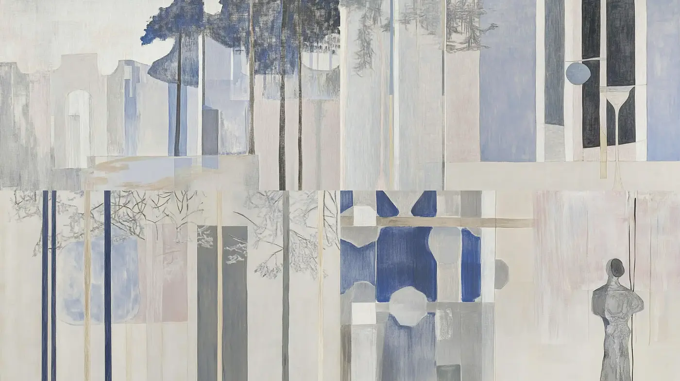 Ethereal Dreamscapes: A Fusion of Translucent Textures and Serene Hues - Midjourney sref style