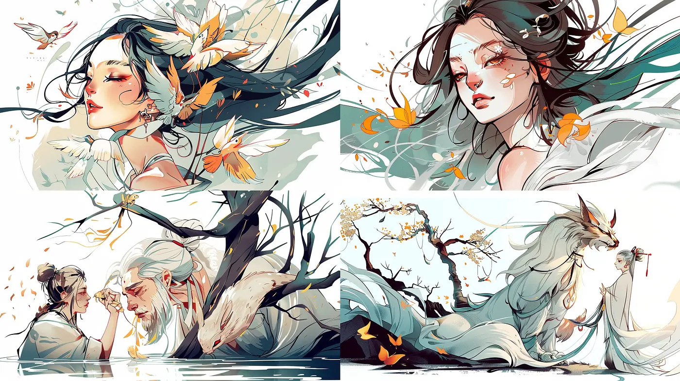 Ethereal Elegance: A Consistent Dance of Whimsy and Pastel in Artistic Expression - Midjourney sref style