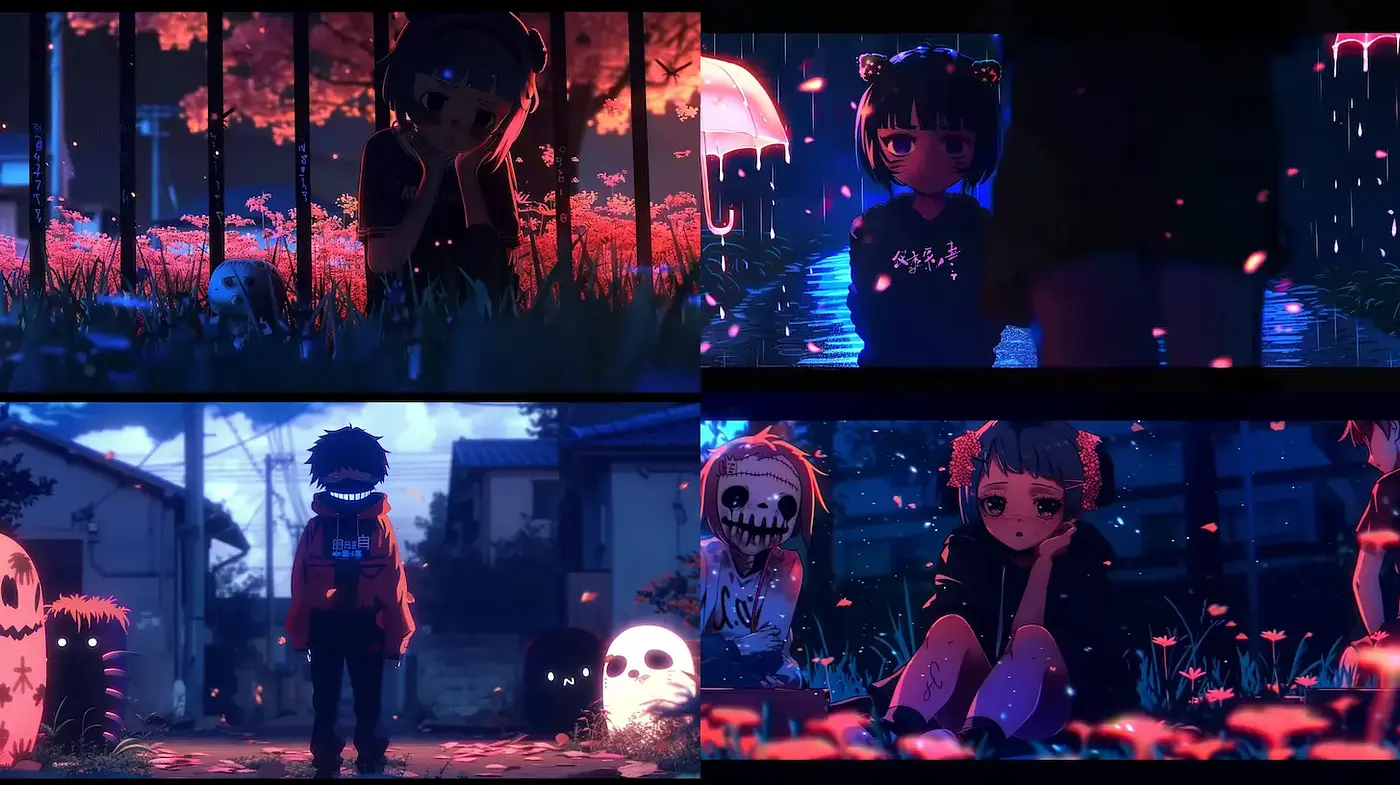 Mysterious and Atmospheric Fantasy with a Haunting Aesthetic - Midjourney sref style