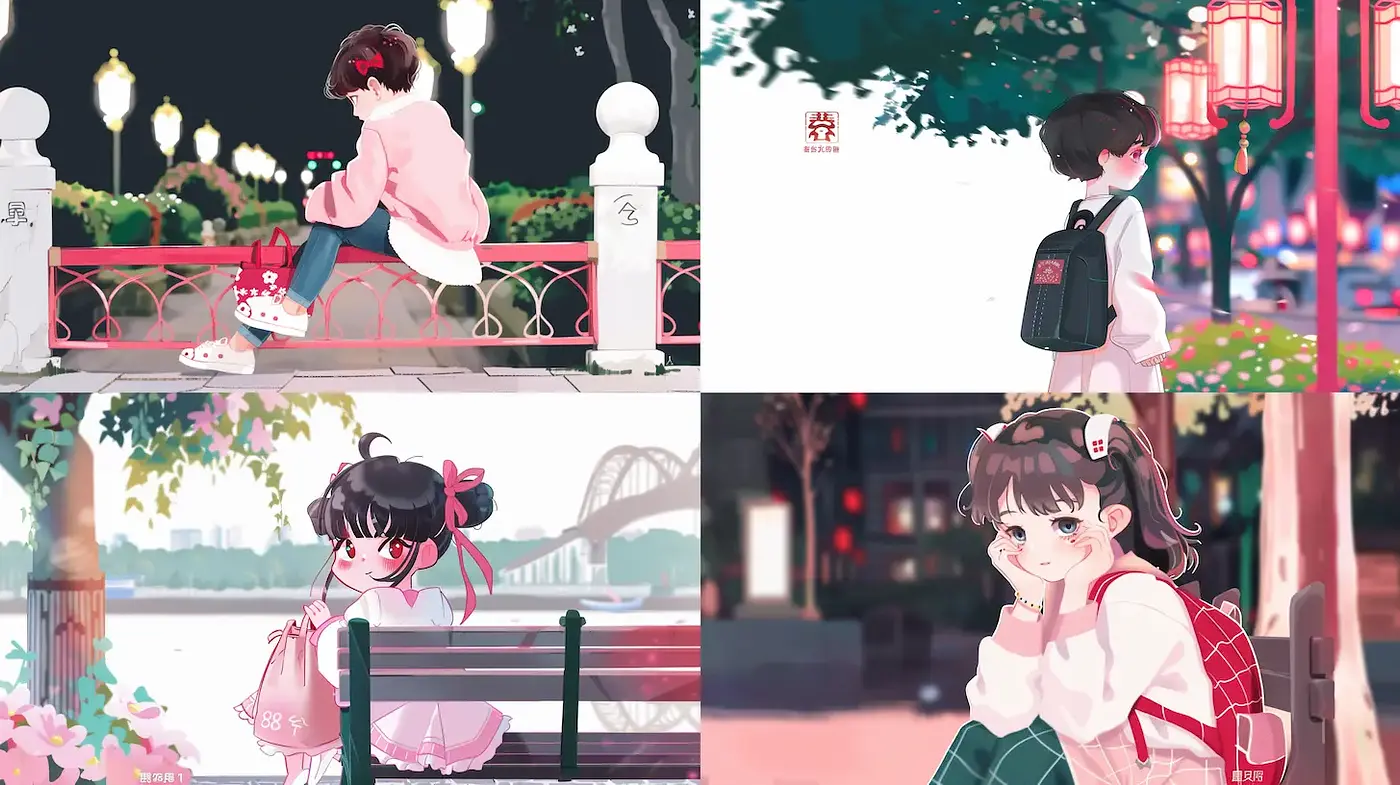 Coherent Aesthetic with Subtle Urban Elements and Soft Color Palettes - Midjourney sref style
