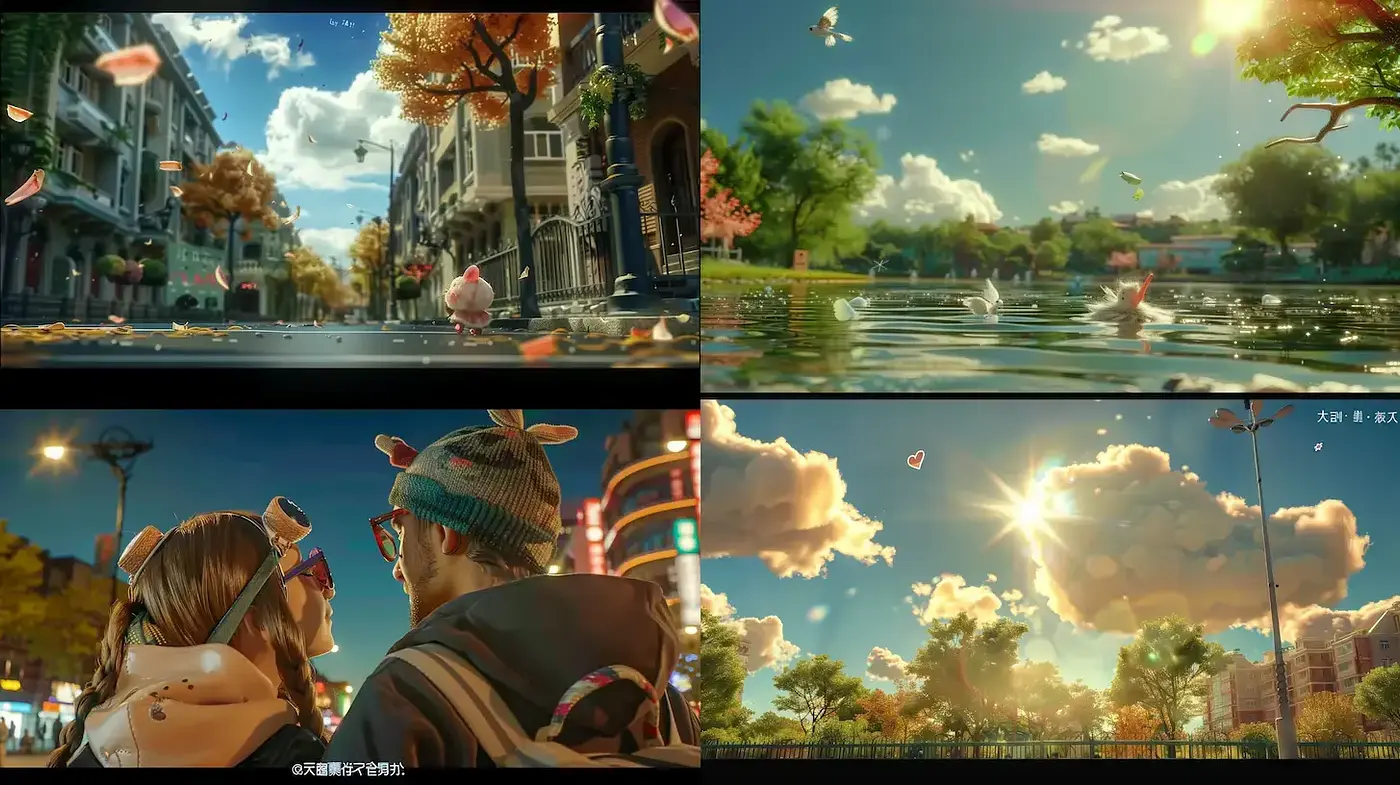 Whimsical and Vibrant Scenes Expressing the Essence of Autumn - Midjourney sref style