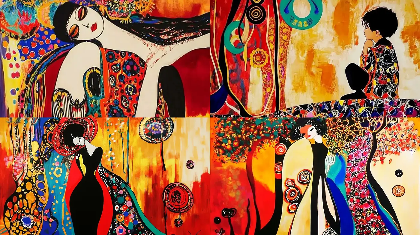 Enigmatic Elegance in Abstract Expressionism - Midjourney sref style