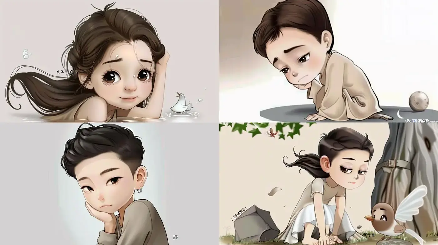 Charming Illustrations with a Whimsical, Dreamy Aesthetic - Midjourney sref style