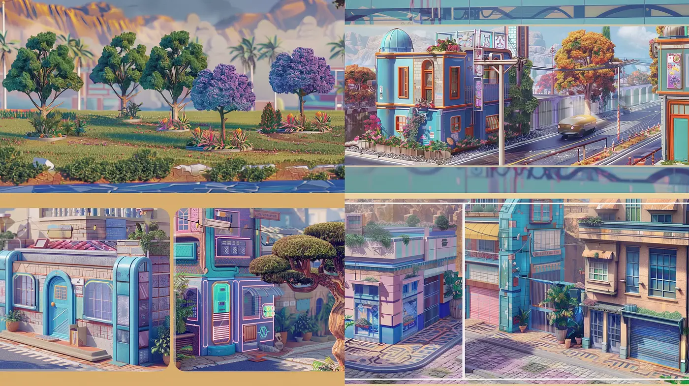Pastel Dreamscape: A Serene and Whimsical Fusion of Colors - Midjourney sref style