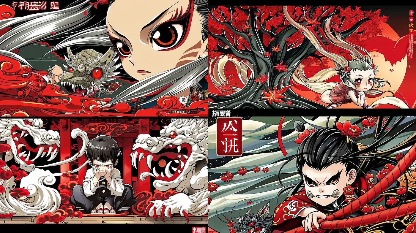 Intricate and Bold Expression of Modern Asian Aesthetics - Midjourney sref style
