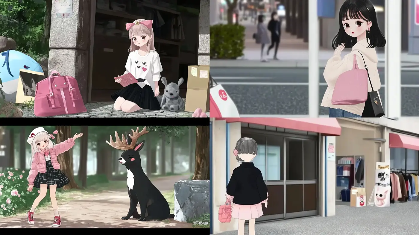 Harmonious blend of soft pastel tones and anime influences - Midjourney sref style