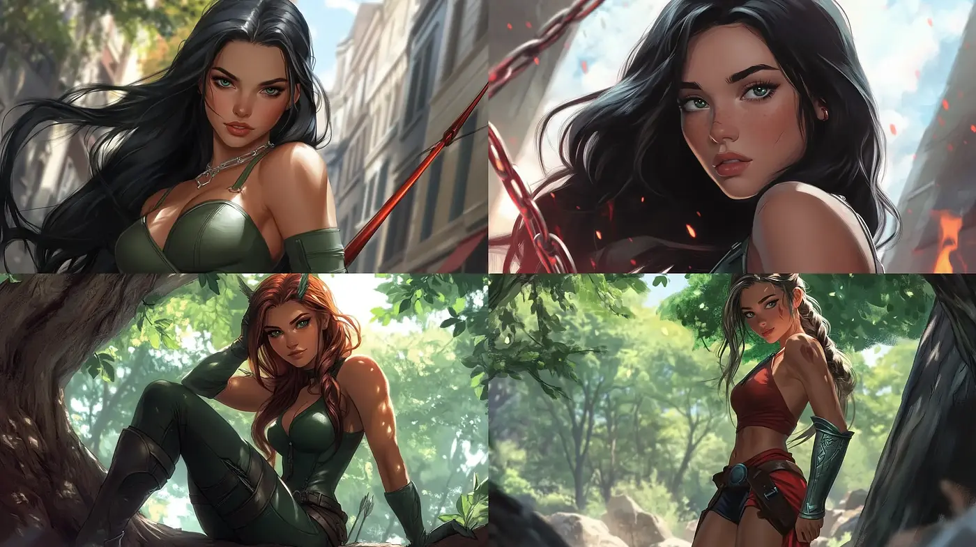 Lush Fantasy Realism with Uniform Tonal Harmony - Midjourney sref style