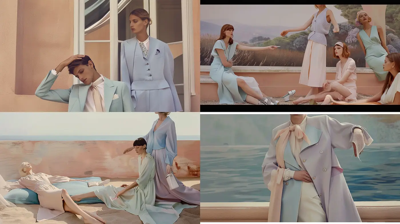 Serene Pastel Elegance: A Study of Subdued Tones and Contemporary Grace - Midjourney sref style