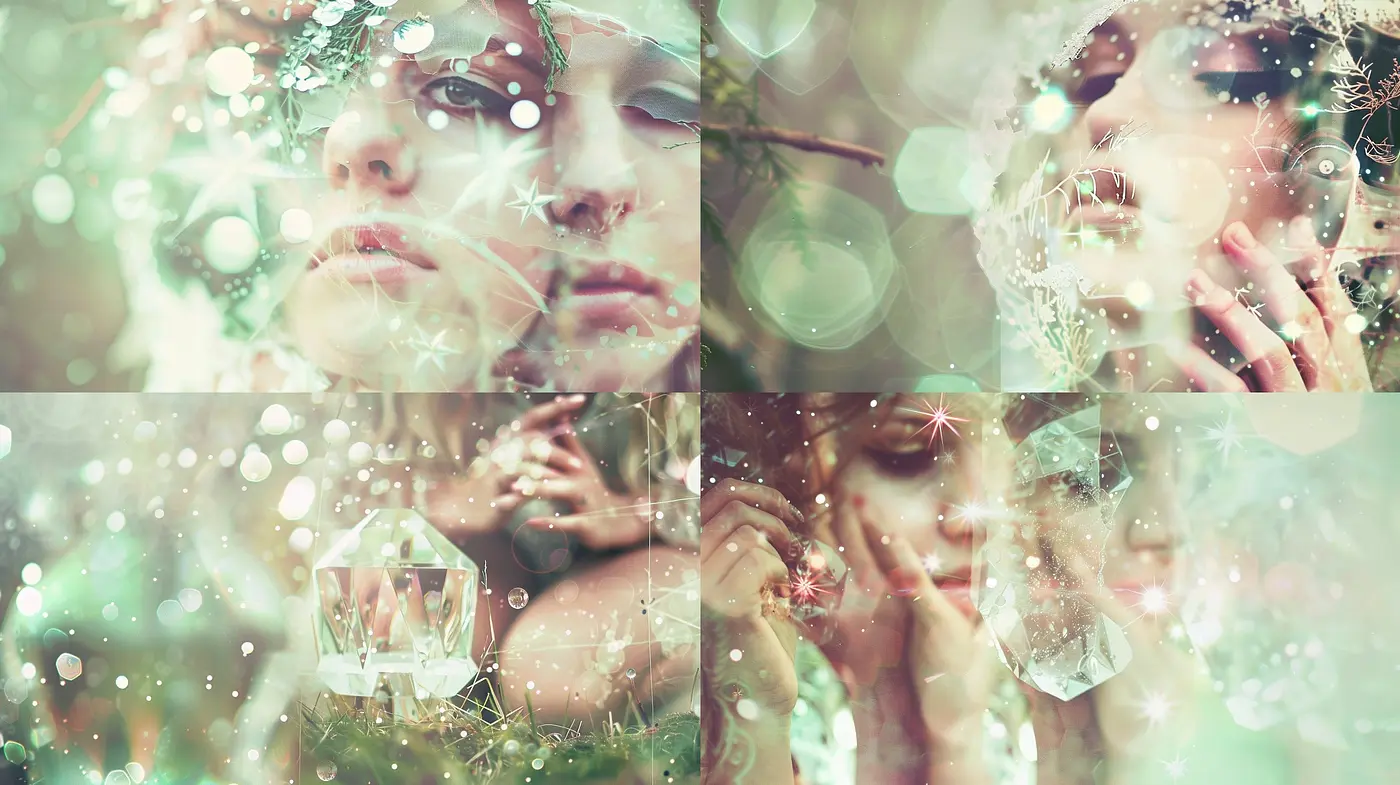 Ethereal Dreamscape in Pastel Hues and Sparkles - Midjourney sref style