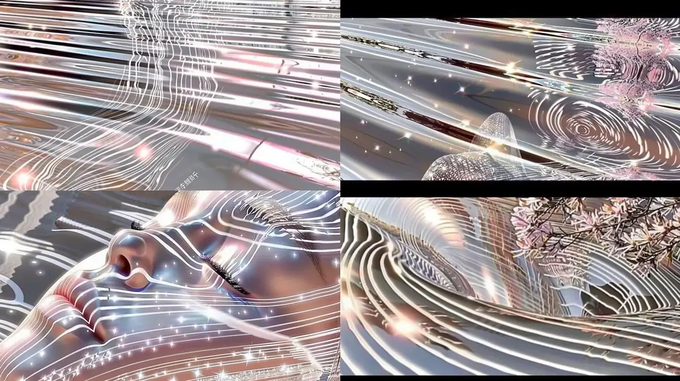 Ethereal and Dreamlike Aesthetic with Fluid Textures - Midjourney sref style