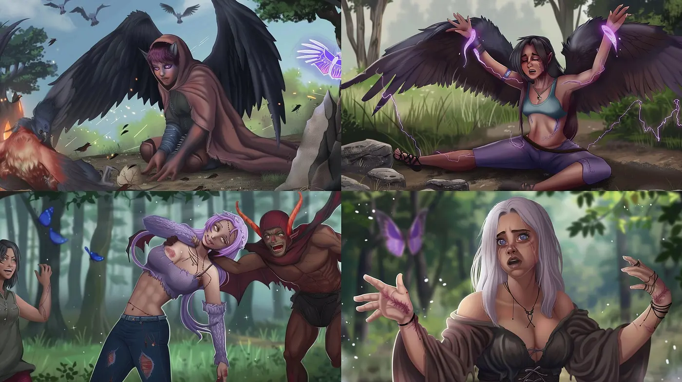 Ethereal Fantasy Fusion: A Meld of Magic and Nostalgic Mystique in Art - Midjourney sref style