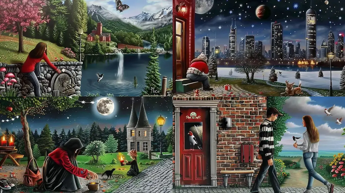 Whimsical Environments with A Touch of Surrealism - Midjourney sref style