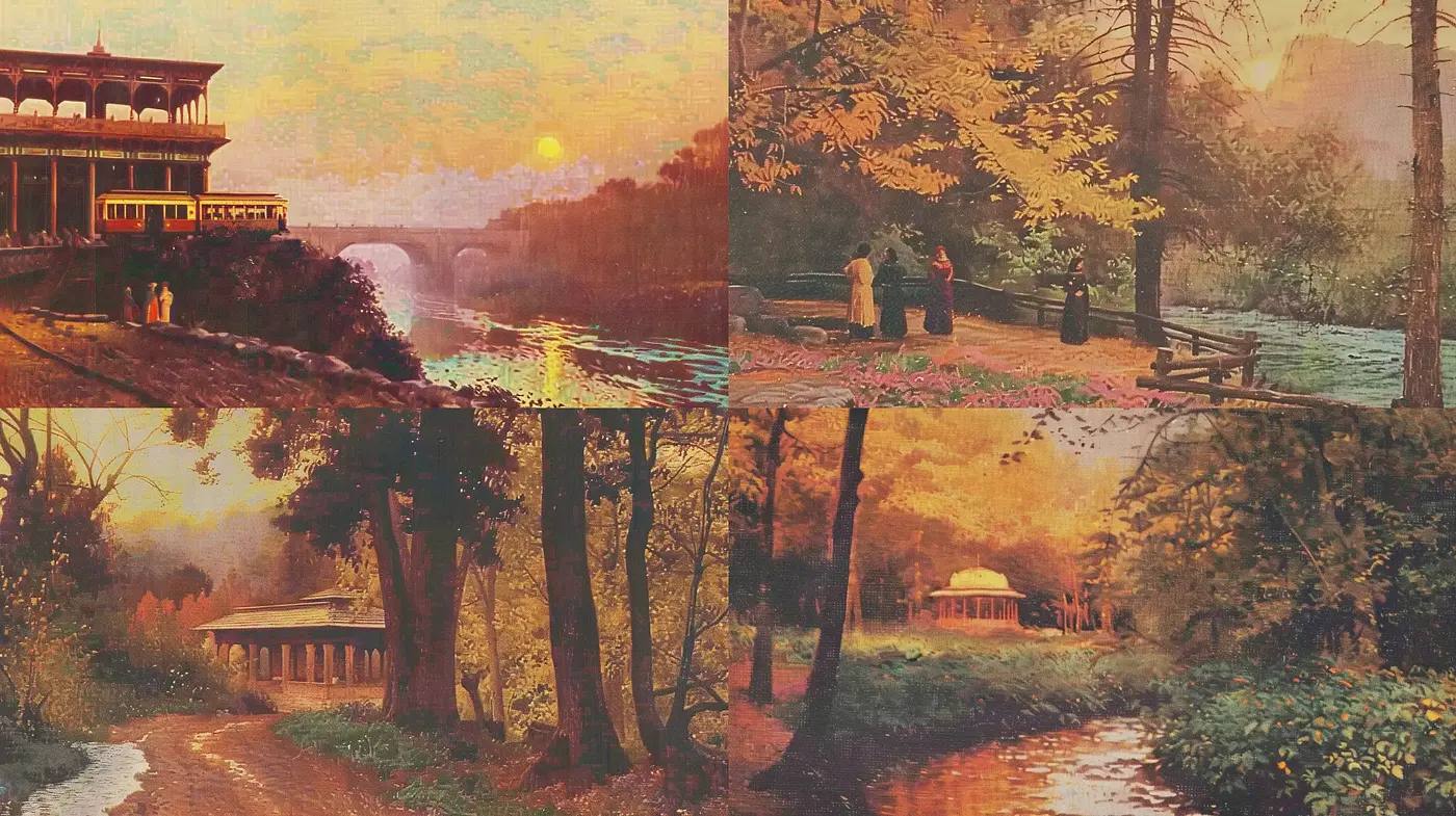 Autumnal Twilight: Brushwork Elegance and Timeless Glow - Midjourney sref style