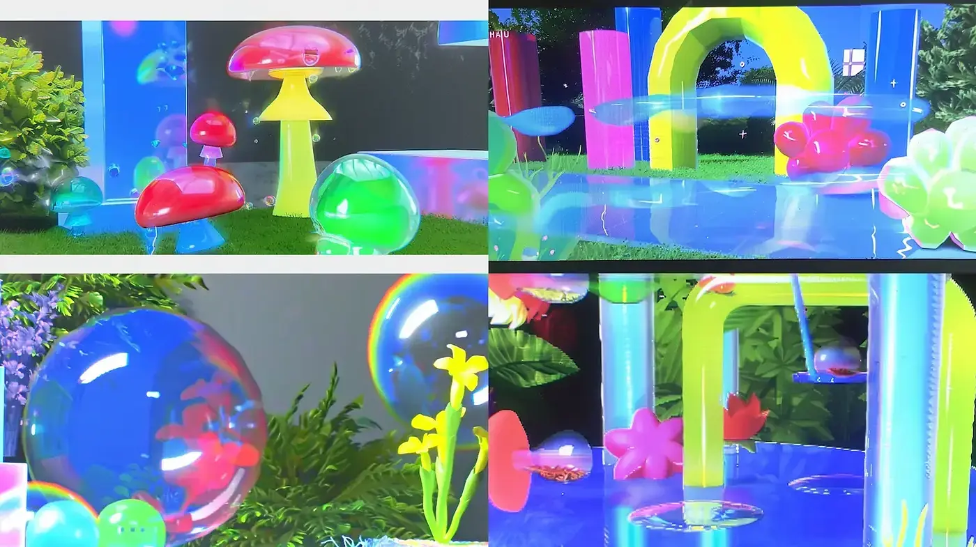 Whimsical and Colorful Scene with Playful Elements - Midjourney sref style