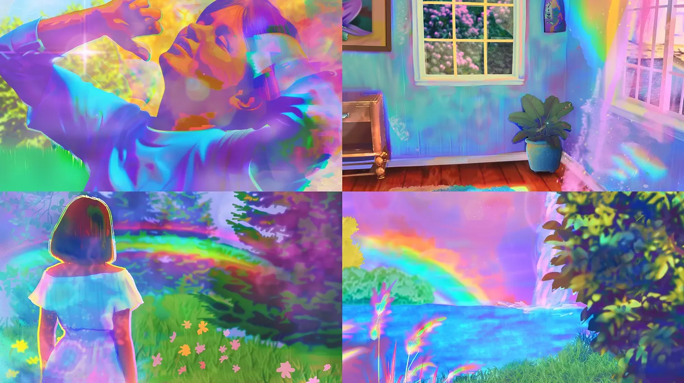 Ethereal Dreamscapes: A Homage to Surrealism and Chromatic Abstraction - Midjourney sref style