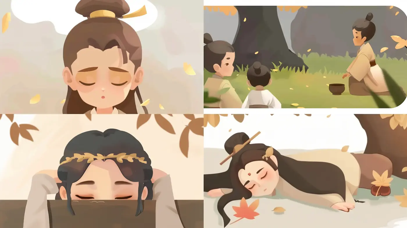 Pastoral Elegance with Anime Influence and Soft Autumnal Tones - Midjourney sref style