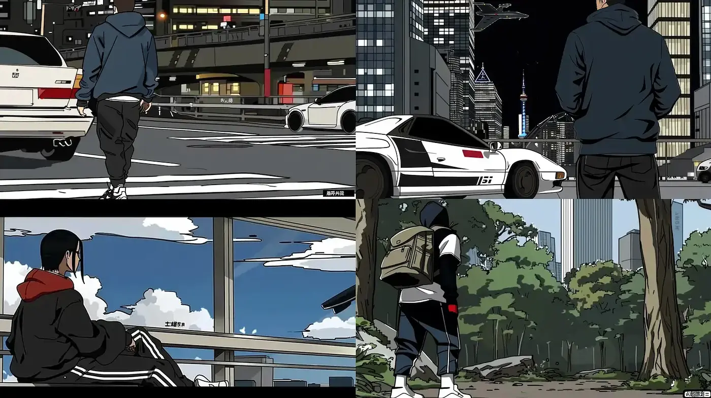 Urban Anime-Inspired Aesthetic with a Layer of Nostalgia - Midjourney sref style