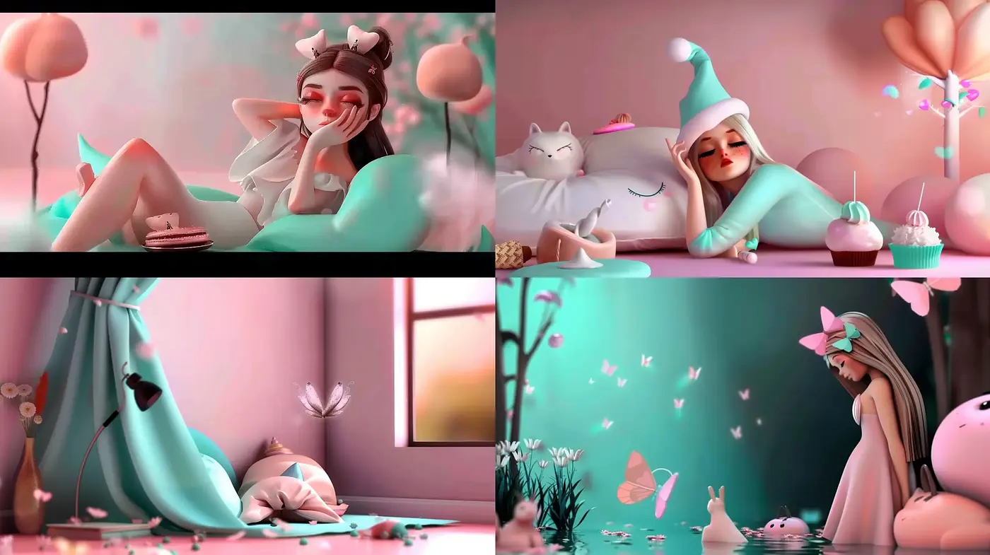 Surreal Serenity: An Ethereal Dreamspace in Pastel Hues - Midjourney sref style