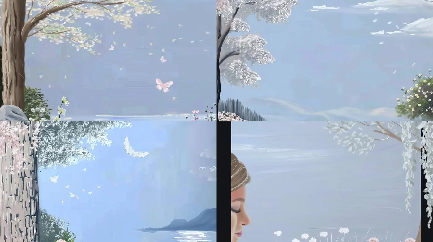 Tranquil Pastel Visions: A Homogeneous Blend of Soothing Hues and Soft Impressionistic Textures - Midjourney sref style