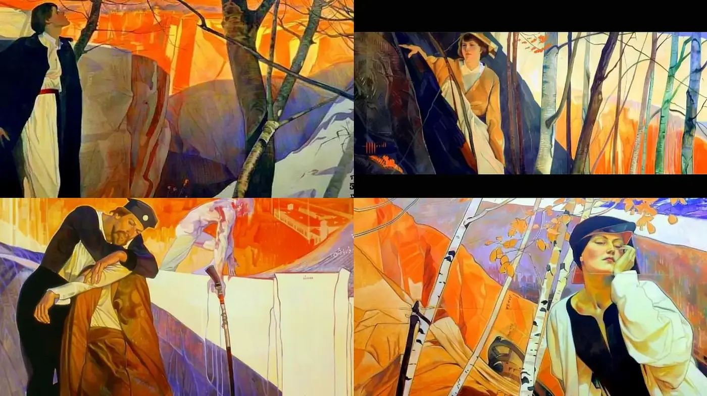 Elegant and Vibrant Representation of Emotion through Colorful Nature - Midjourney sref style