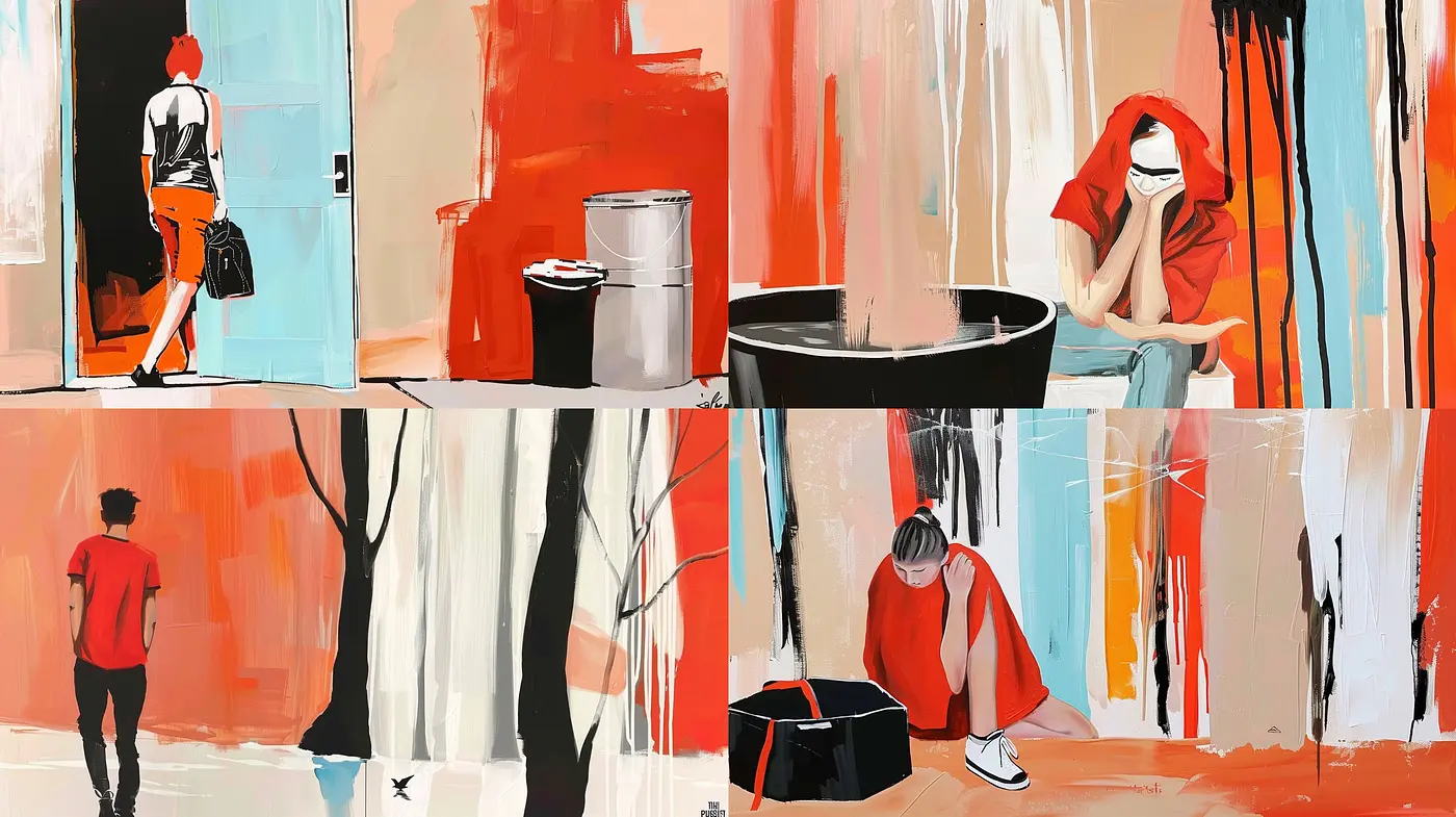 Ephemeral Brushstrokes of Emotion - A Fusion of Abstract Expressionism and Contemporary Vibes - Midjourney sref style