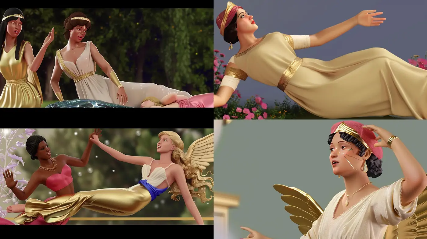 Ethereal Golden Hour Renaissance - Midjourney sref style