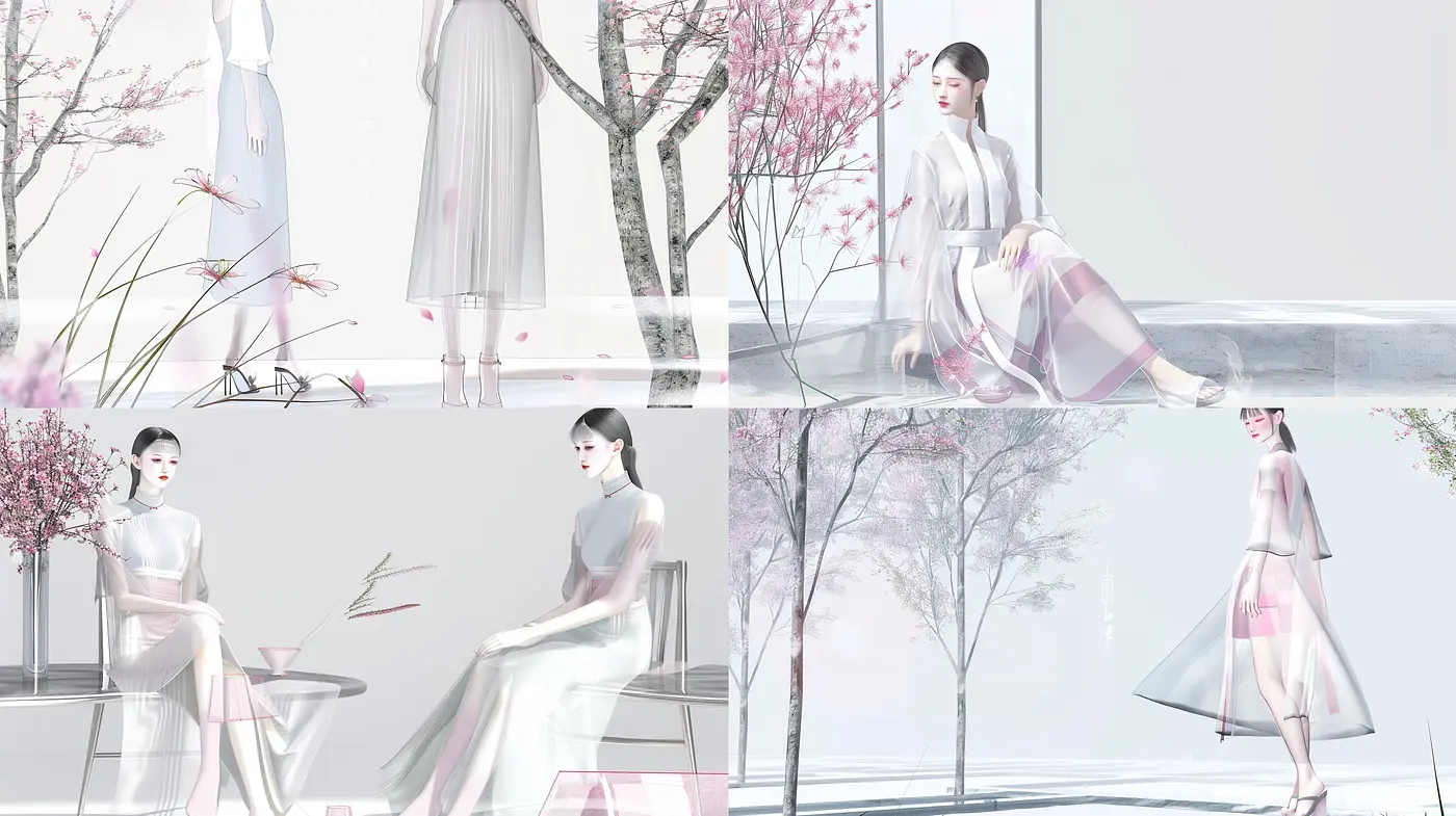Ethereal Serenity in Pastel Dreamscape: A Study in Soft-Hued Tranquility - Midjourney sref style